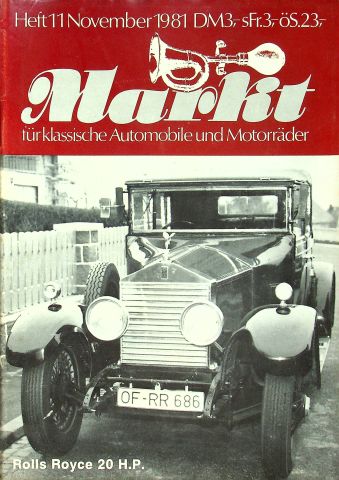 Oldtimer Markt 11/1981 Oldtimer Markt 11/1981